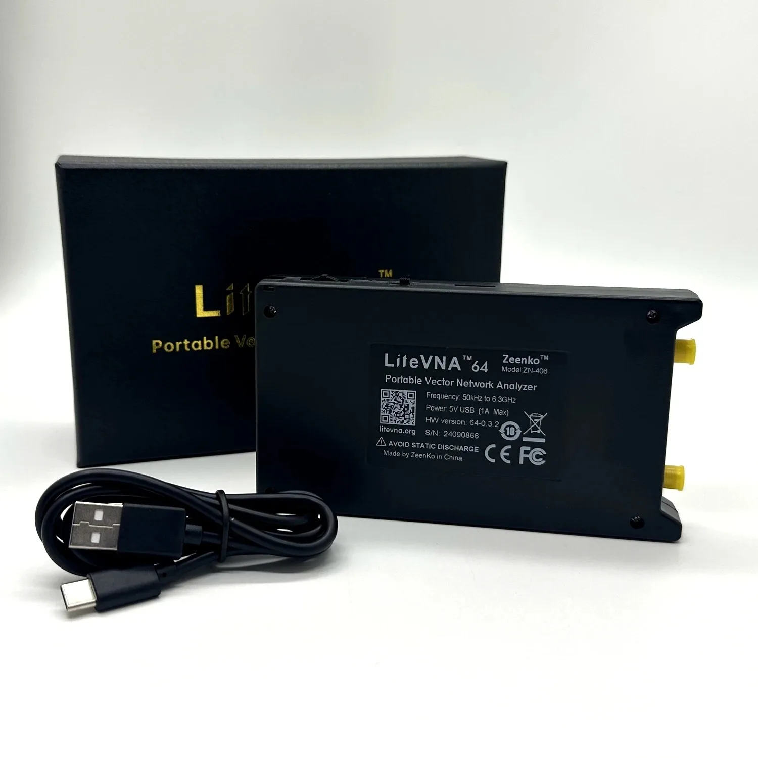 Zeenko 50kHz ~ 6.3GHz tinyVNA LiteVNA 64 4" Display Vector Network Analyzer HF VHF UHF Antenna