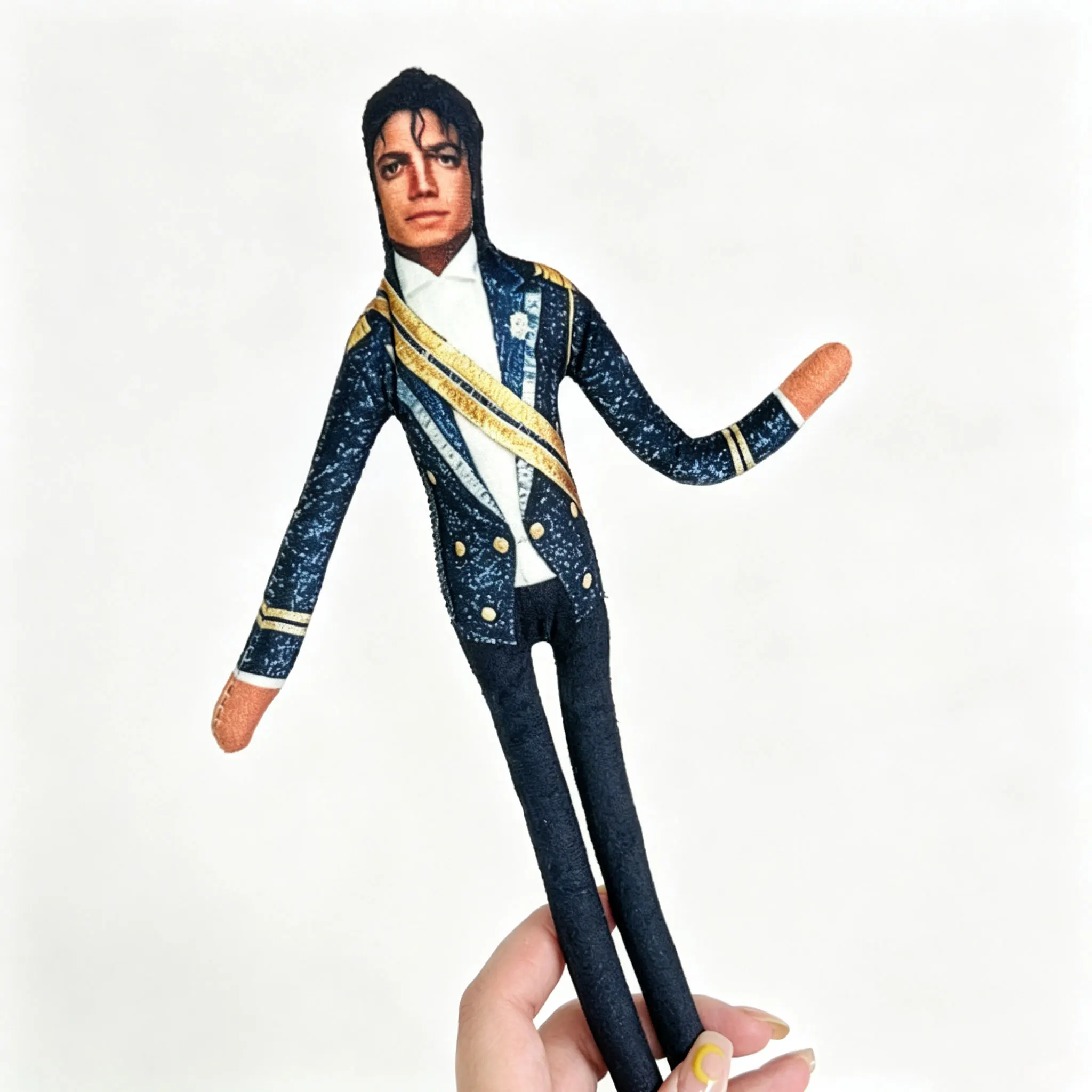 2026 Anime MJ Michael Jackson Plush Plushy Prop Doll Plush Stuffed Figure Dolls Room Decoration Abstract Joint Mobility Props view 4