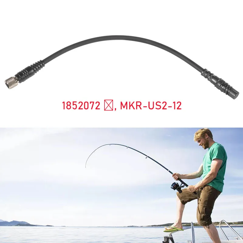 Marine Parts 1852072 ‎MKR-US2-12 Universal Sonar 2 Adapter Cable Compatible with Garmin Echo, EchoMAP, Striker Series Fishfinder