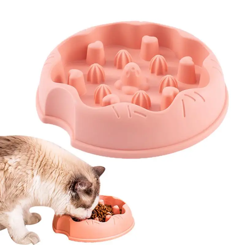 Dog Slow Feeder Choke Proof Puppy Food Container Anti Slip Cat Food Bowl Anti Vomiting Puzzle Feeder Indoor Pet Feeding Supplies