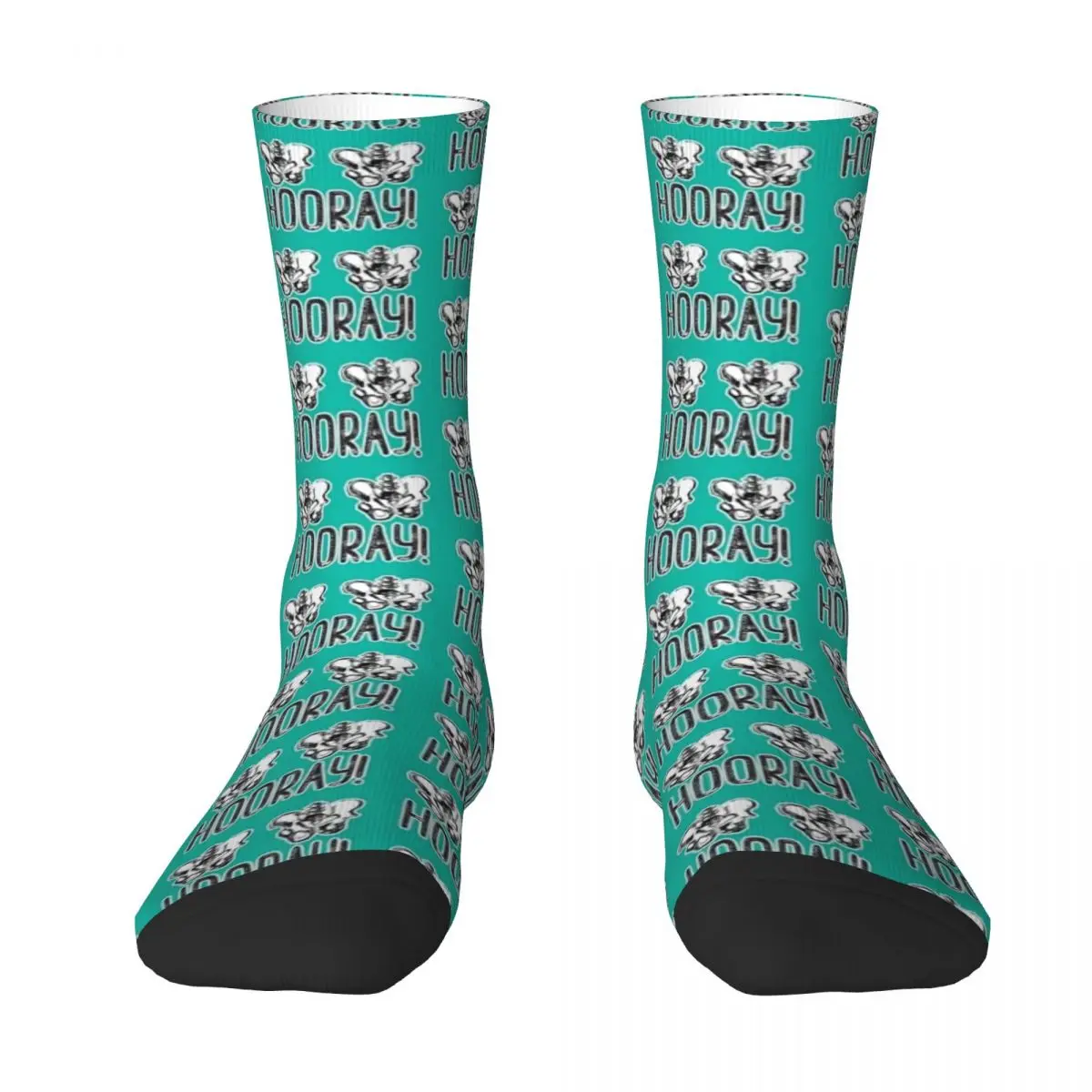 

Hip Hip Hooray! Funny Medical Pun Socks winter custom sports anime Socks Ladies Men's