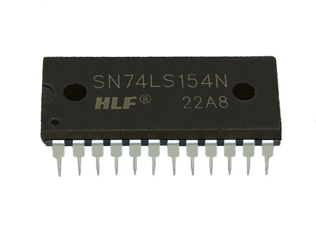 5PCS SN74LS154N TTL Decoder IC, 24-Pin Through Hole, Stable Signal Decoding