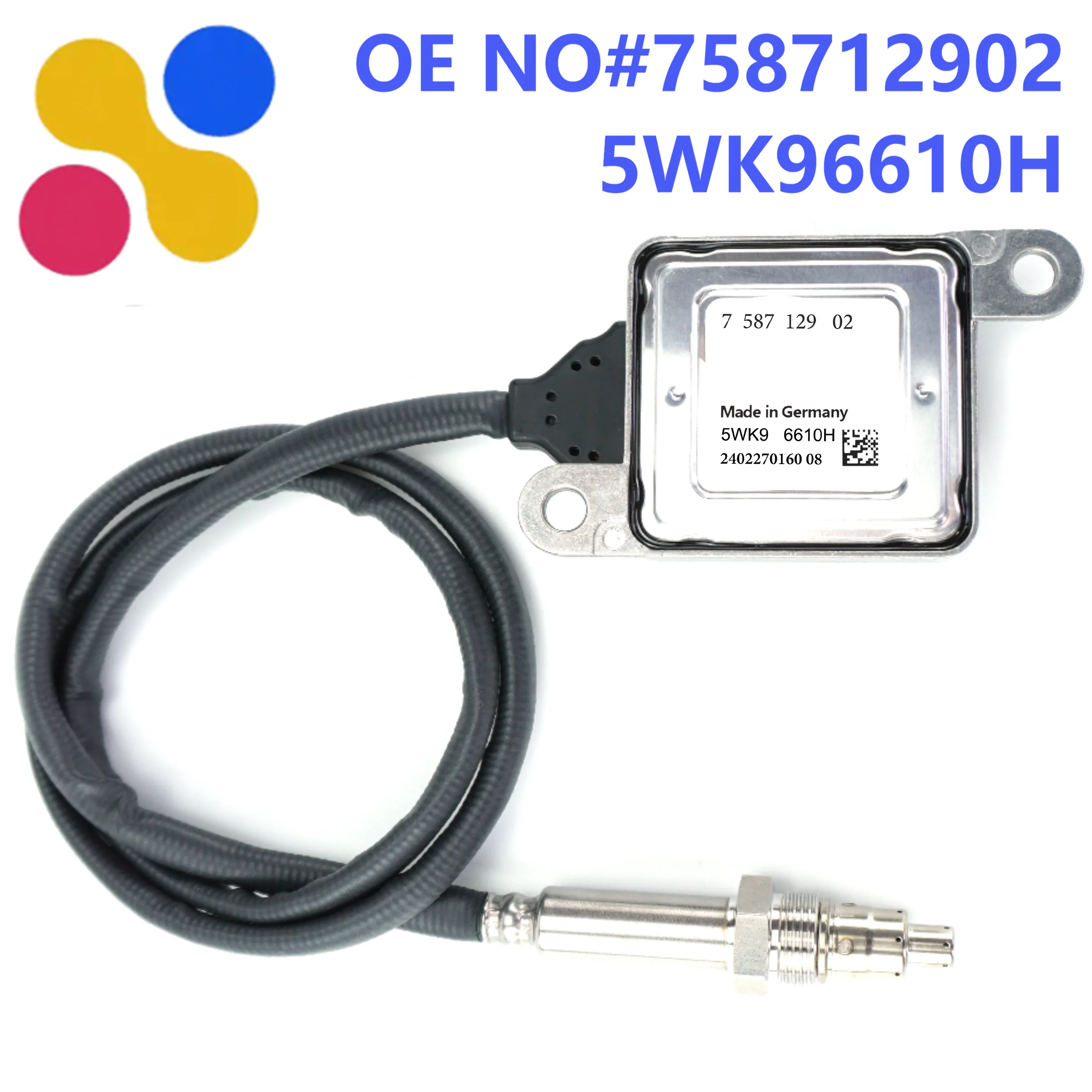 เซ็นเซอร์ไนโตรเจนออกไซด์ 5WK96610H เซ็นเซอร์ NOx ใช้ได้กับ BMW F10 F11 F18 523i 528i 758712902 11787587129 5WK9 6610H 12V อุปกรณ์เสริม