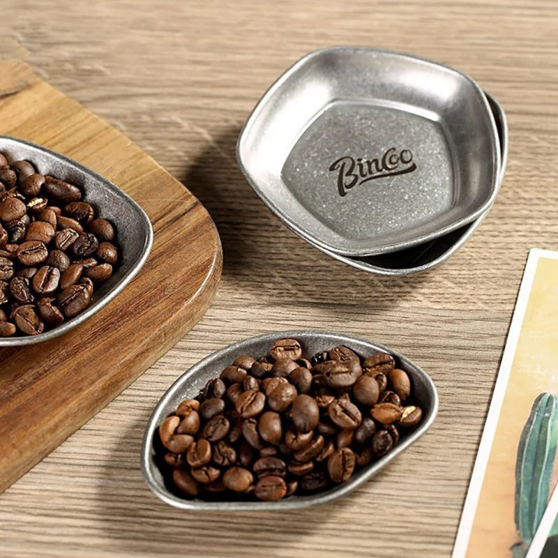 Coffee Weighing Bean Plate Special Stainless Steel Bean Plate Sub-packaging Bean Plate Mini Baked Bean Plate Barista Tool