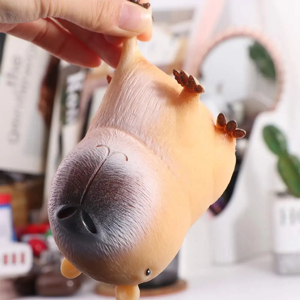 Funny Capybara Figure Squishy Toy Cute Cartoon Animal Slow Rebound Squeeze Toy Soft Elastic Fidget Stress Relief Toy Friend Gift