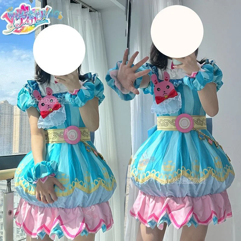 

Minami Mirei Cosplay Costume Anime Pripara Little Idol Lolita Dress Halloween Party Girl Sweet Uniform Accessories Prop Set