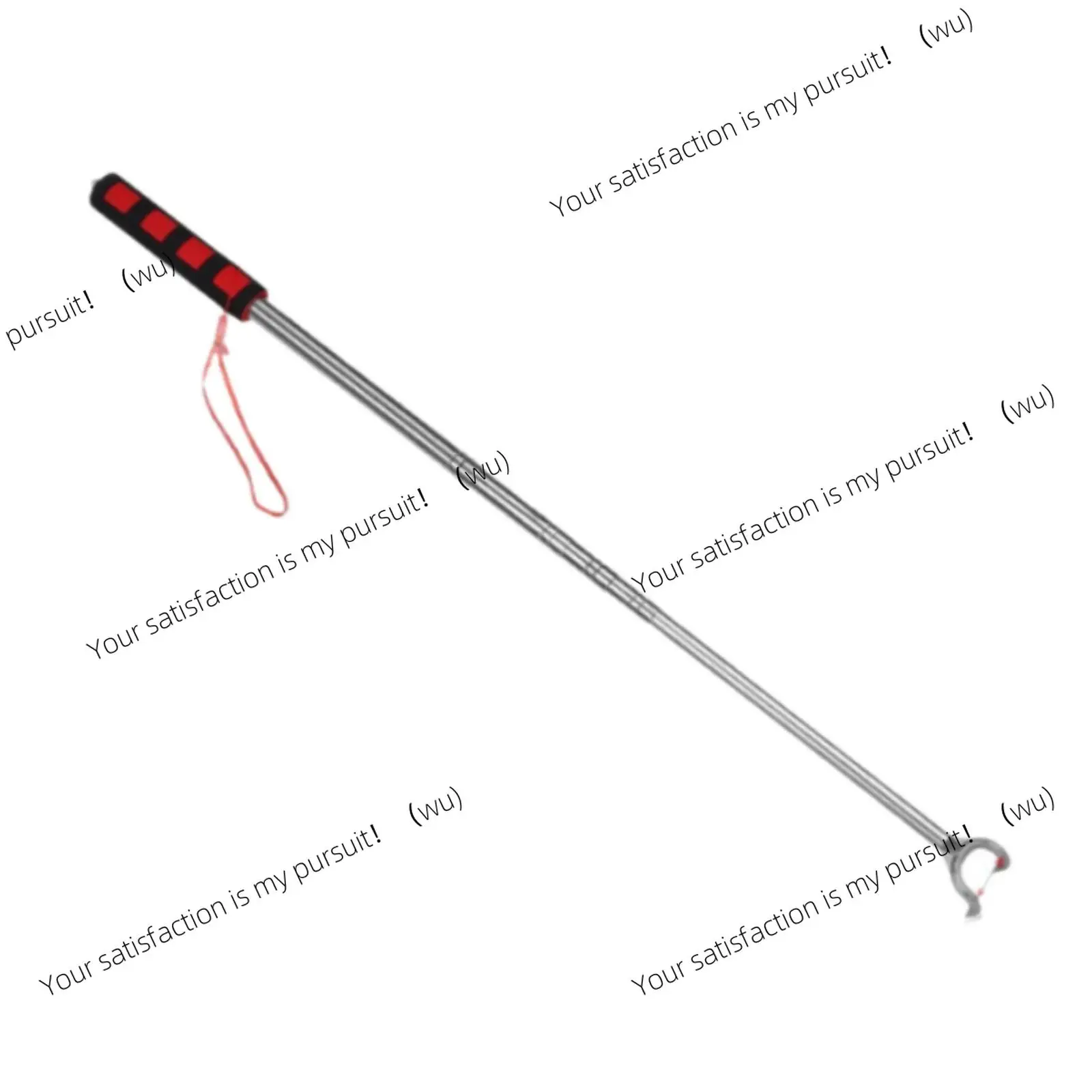 Mushroom picking tool, stainless steel adjustable telescopic two-tooth hook, picking tool