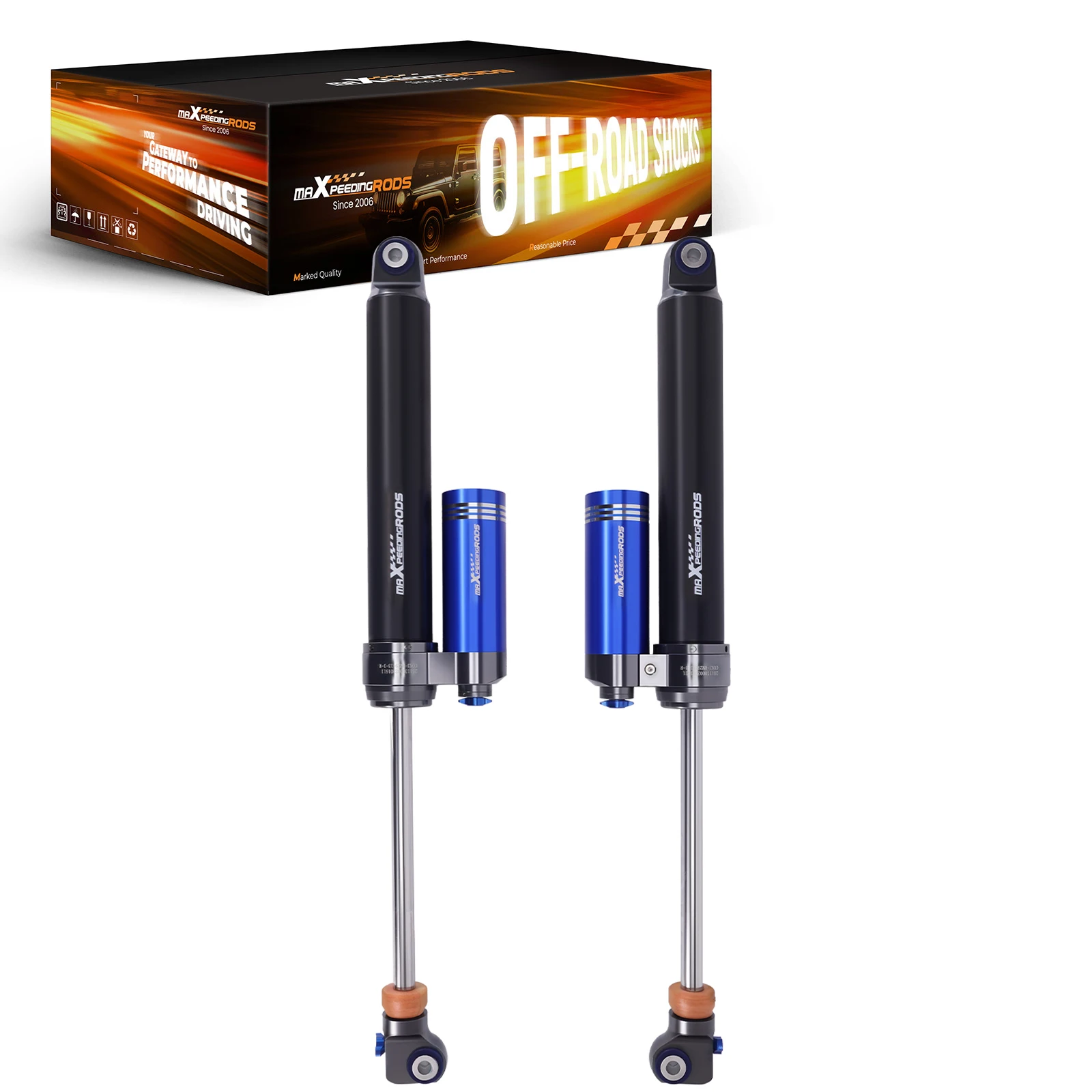 

Rear Shocks w/ Reservoir 10 Way Damper For Dodge Ram 3500 1994-2010 4-6" Lift