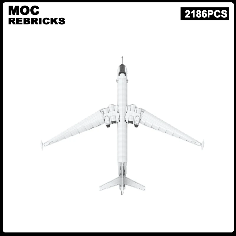 WW2 Russian Military Series Air Force M-4 Bison Weapon Bomber MOC Building Block Model Brick Toys Children's Christmas Gifts