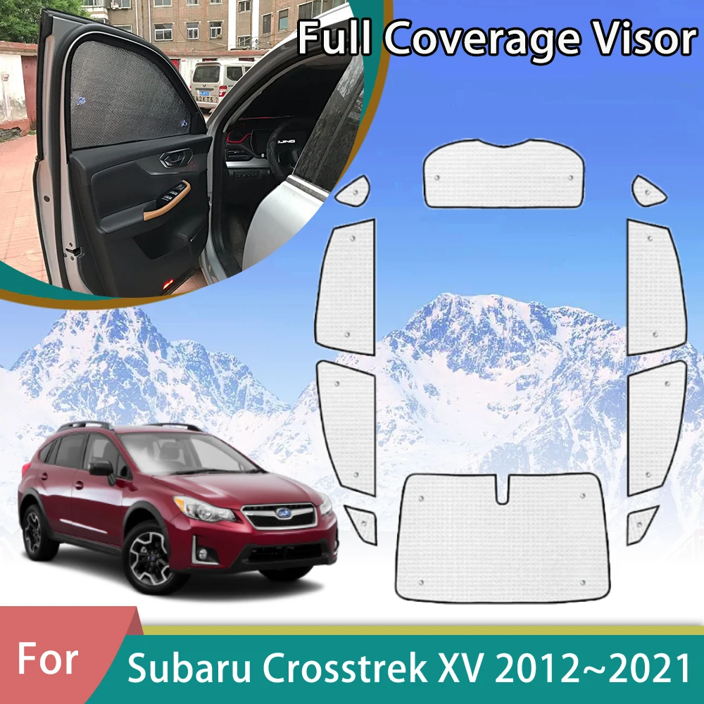 

For Subaru Crosstrek XV GP GT 2012~2021 2017 2019 Car Anti-UV Sunshade Window Curtains Protection Sunshading Visor Accessories