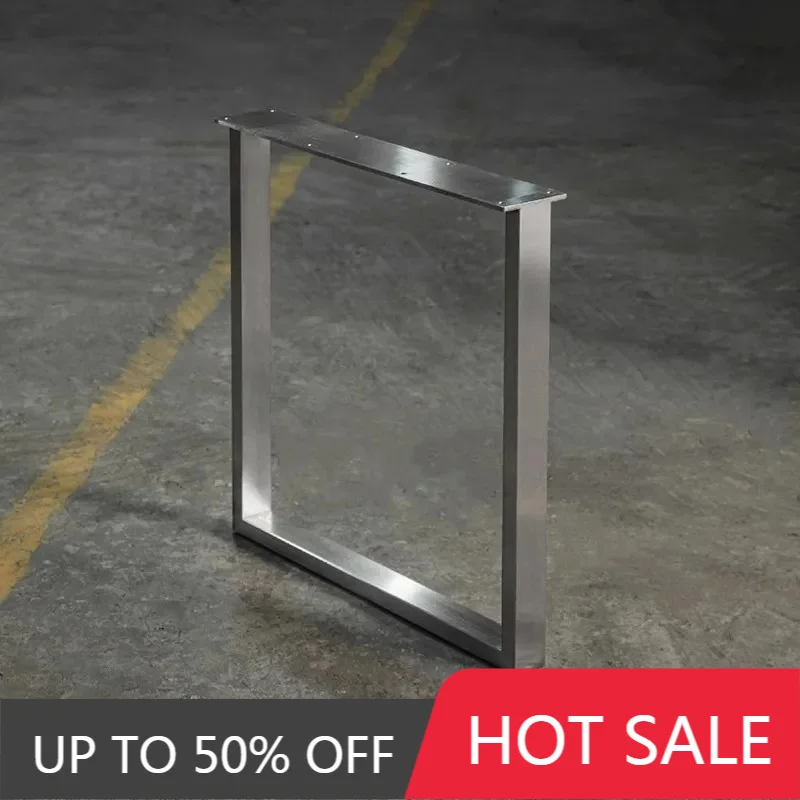 Brushed 201 Stainless Steel Table Leg Bracket 72CM High Dining Table Legs Base Stand Hardware Desk Legs Set Furniture Parts