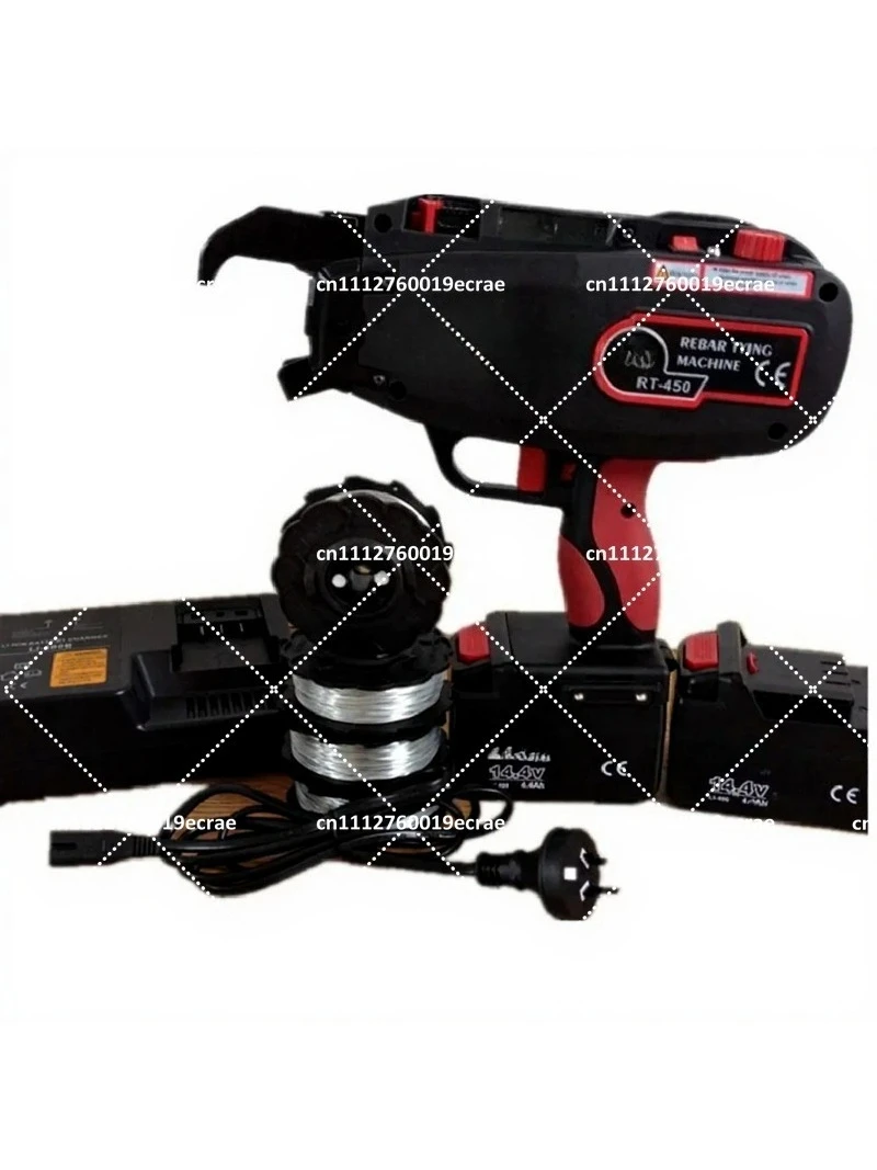 14.4V 4400mAh Automatic Rechargeable Electric Wire Rebar Binding Tying Machine 4-45mm Rebar Tier Tool