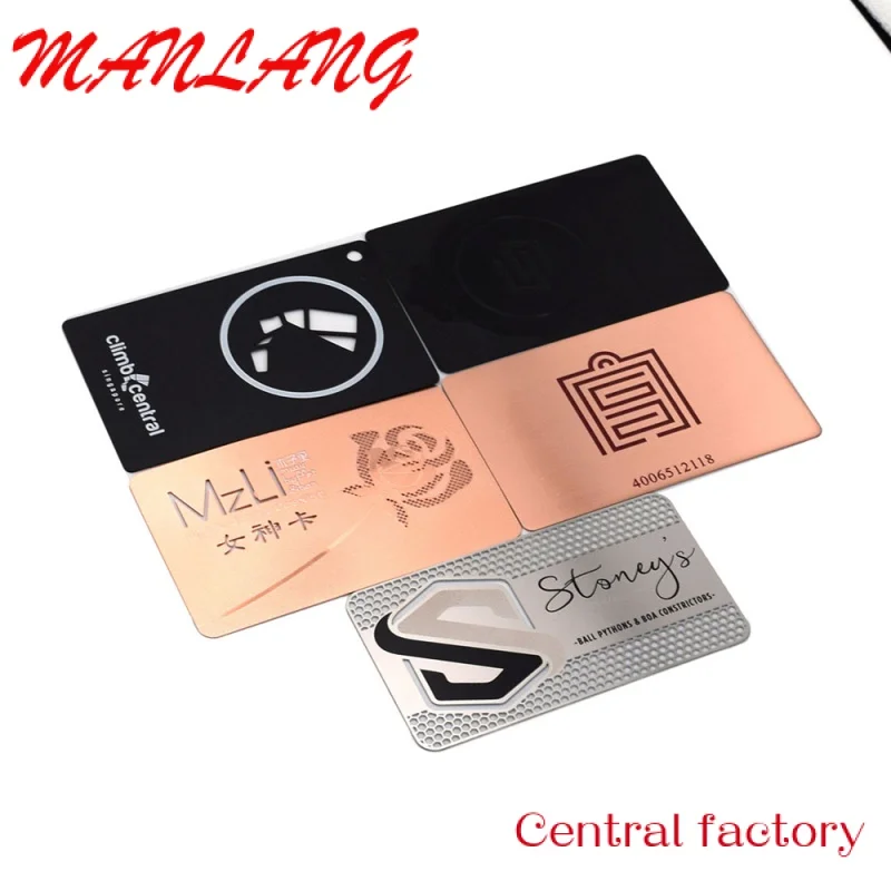 Custom  Hot selling N215 etal Busins Card Printable N Car Reritable etal Busins Card