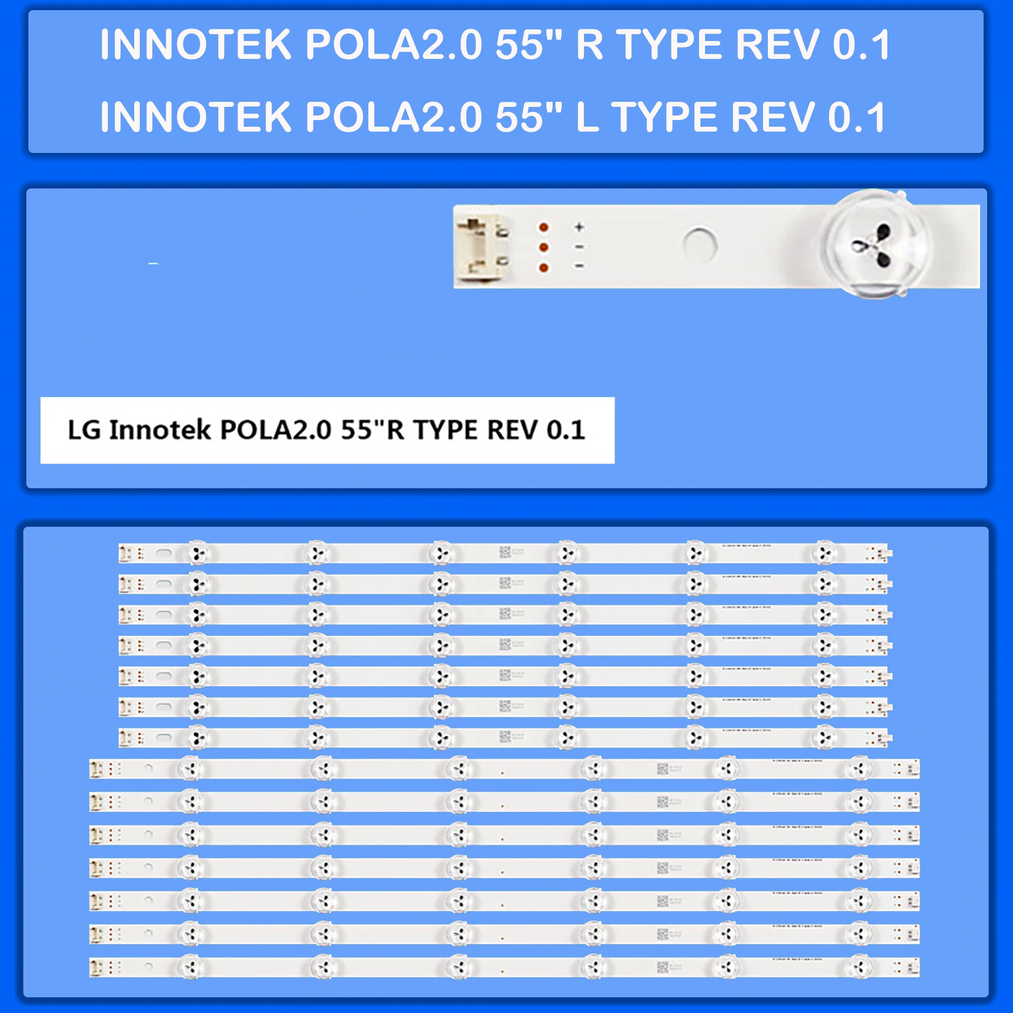 

LED Backlight strip For 55LA6130 55LA613V 55LA615S 55LN5405 55LN541V 55LN570R 55LN5707 55LN540U 55LN5708 55LN578S 55LN6138