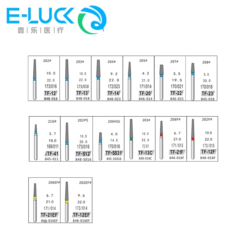 10 sztuk Dental diamentowe wiertła FG High Speed Burs dentysta narzędzia do 1.6mm polerowanie wygładzanie wiertła dentystyczne