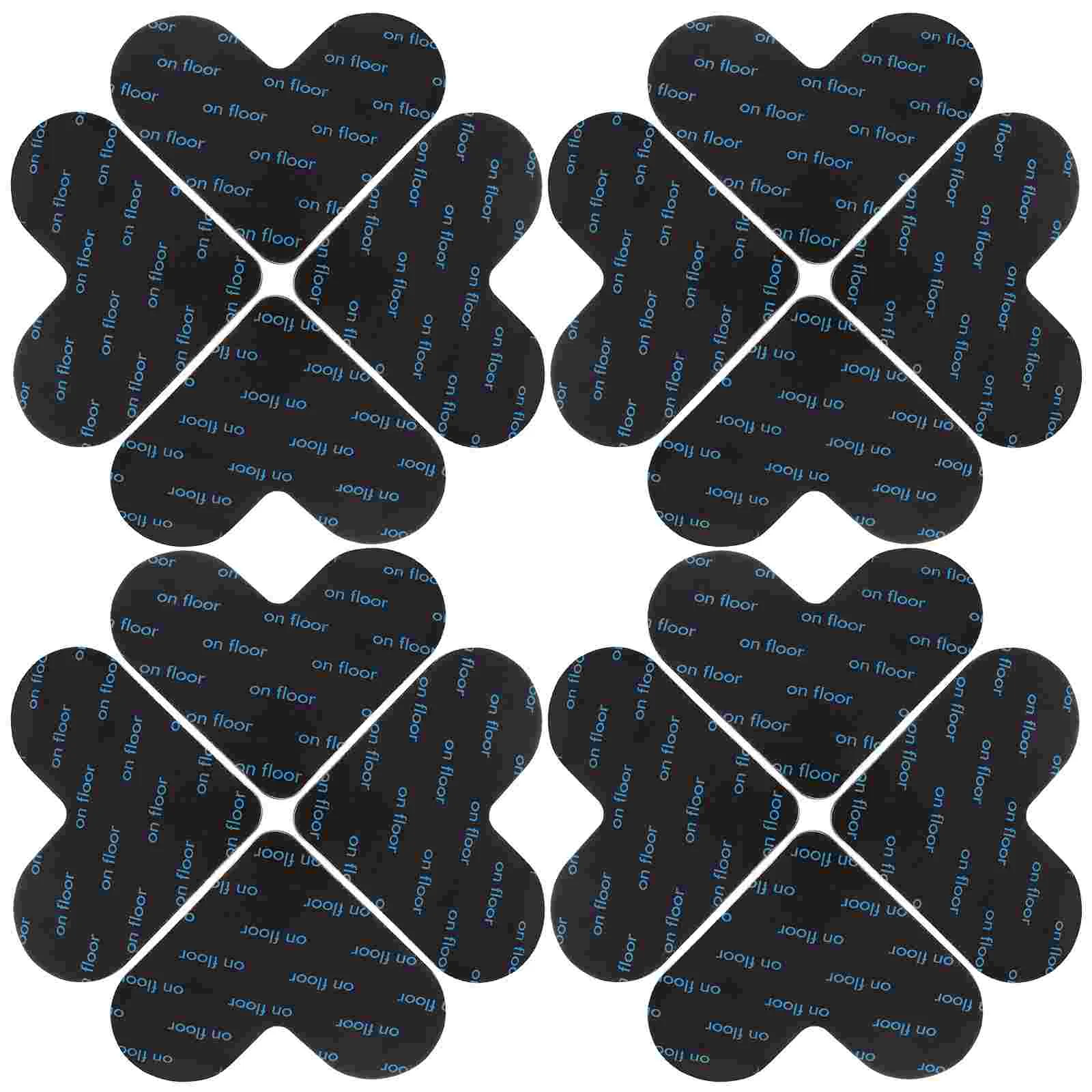 

16 Pcs Non-slip Stickers Hardwood Interlocking Removable Glue Rug Tape for Laminate Floors