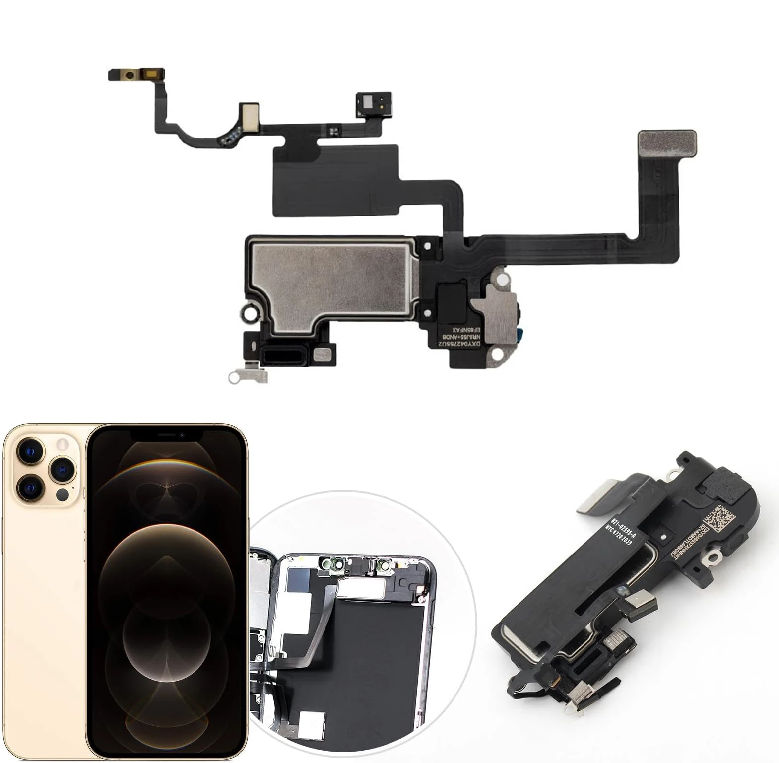 Ear Speaker With Flex Cable Replacement For iPhone 12 Min Pro Max Upper Earpiece And Proximity Light Sensor No Face ID image 3
