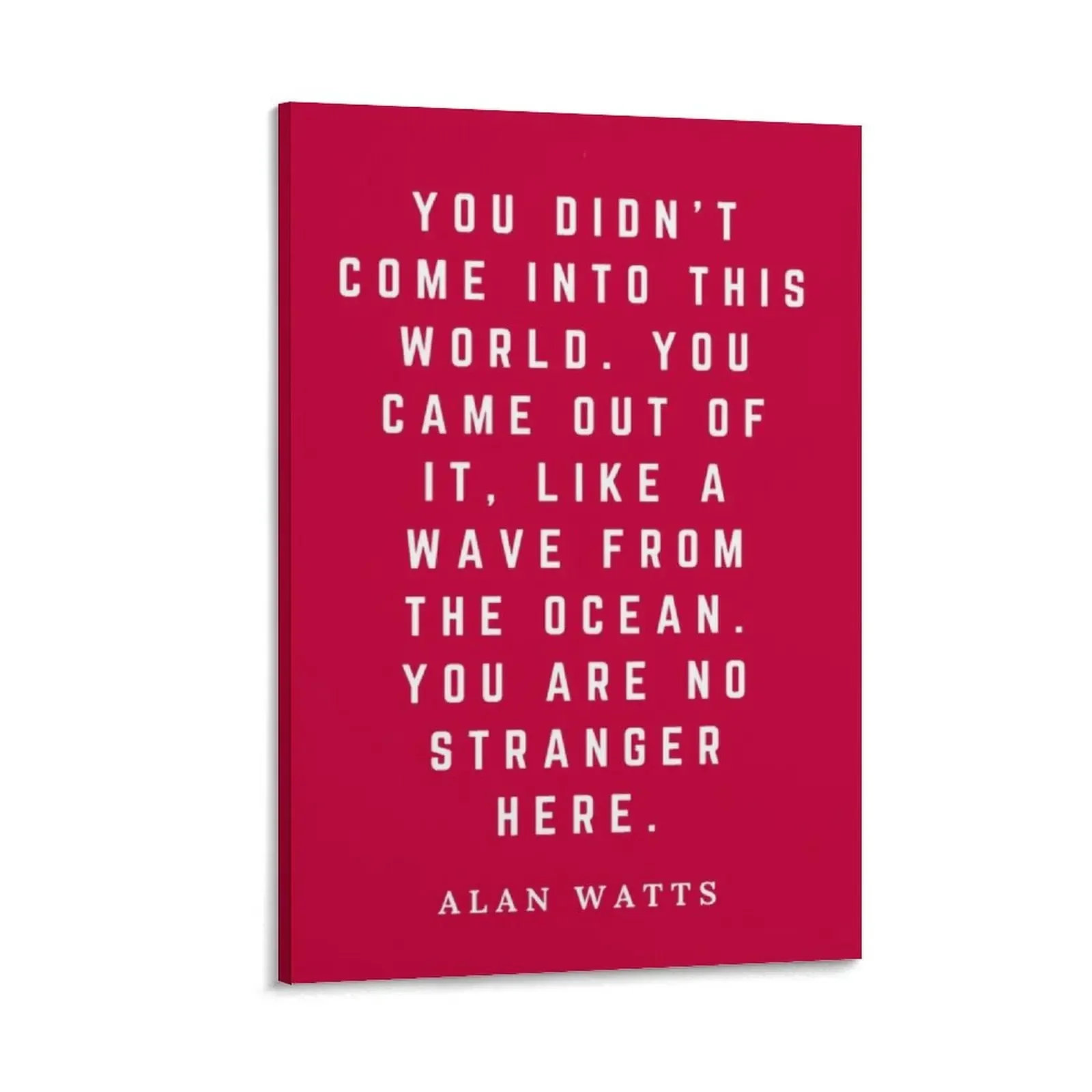 

Alan Watts You Didnt Come Into This World You Came Out Of It Quote Art Canvas Painting home decorations home decoration luxury