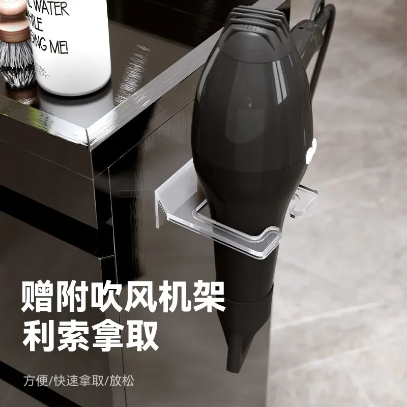 Barber Shop Tool Cabinet Barber Shop Tool Truck Cabinet Cutting Cart Stainless Steel Hair Salon Work Cabinet Locker Counter