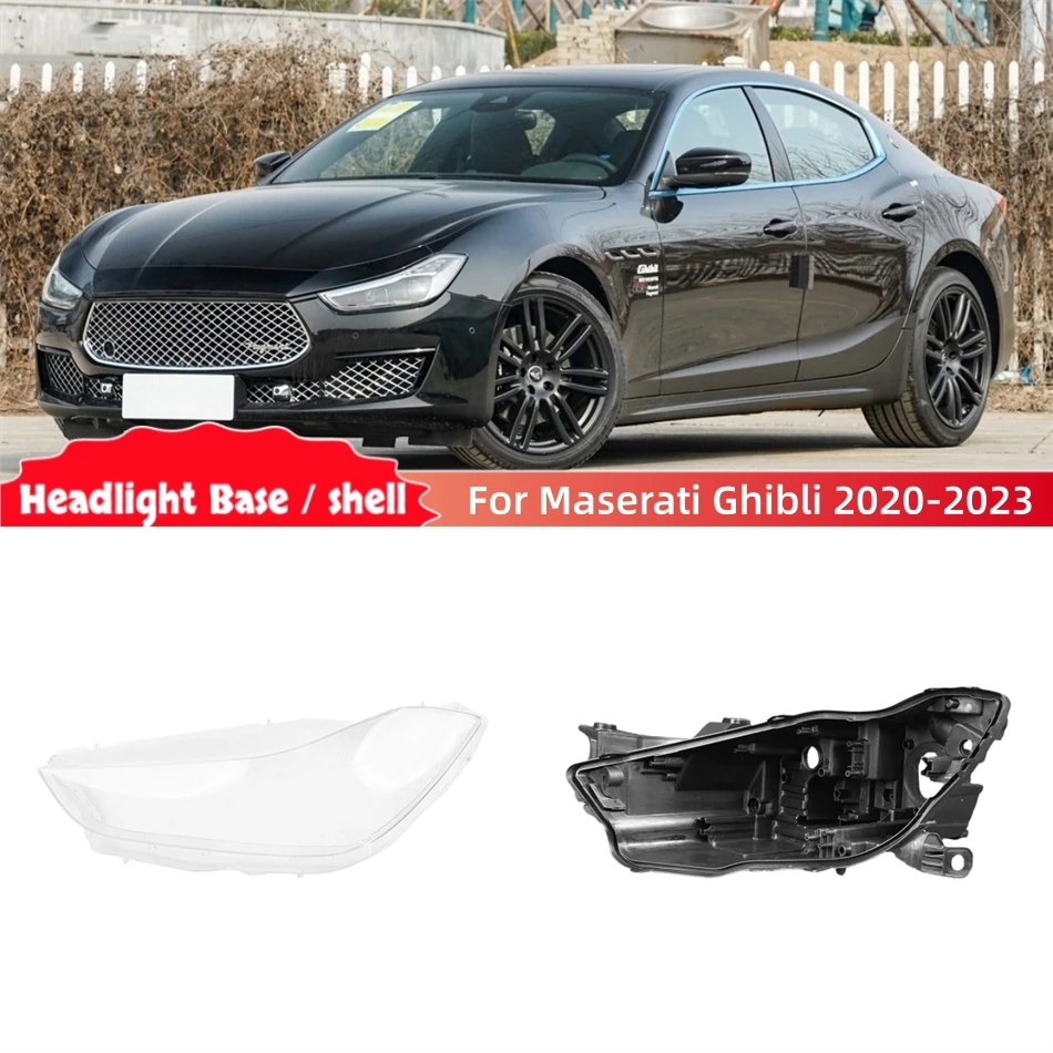 For Maserati Ghibli 2020 2021 2022 2023 Accessories Cars Base Head Lamp Shell Headlamp Base Fixing Bracket Headlights Lamp Lens