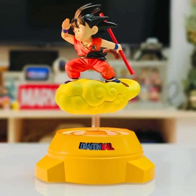 Nieuwe Originele Dragon Ball Anime Figuur Goku Figuur Roterende Nachtlampje Kamer Decoratie Omliggende Ornamenten Lamp Verjaardagscadeau