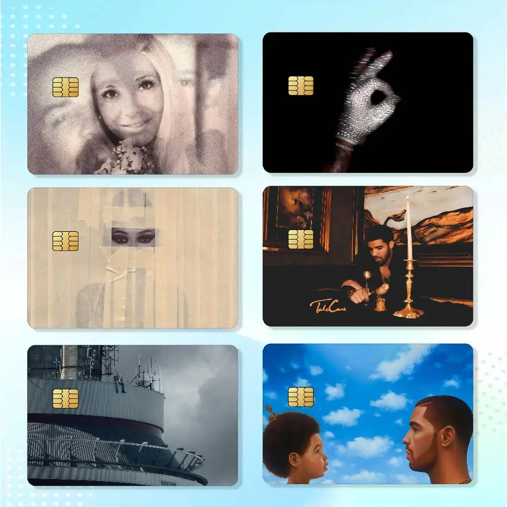D-drake Pop Rap ICEMAN Matte Card Stickers For Credit Cards Debit Cards And Transit Cards 4Pcs