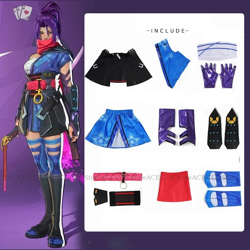 

Новый аниме MR Rivals Psylocke Sai Sai Ninja, костюм, парик, игровая одежда, униформа для побега, Хэллоуин, сексуальный косплей, аниме2025