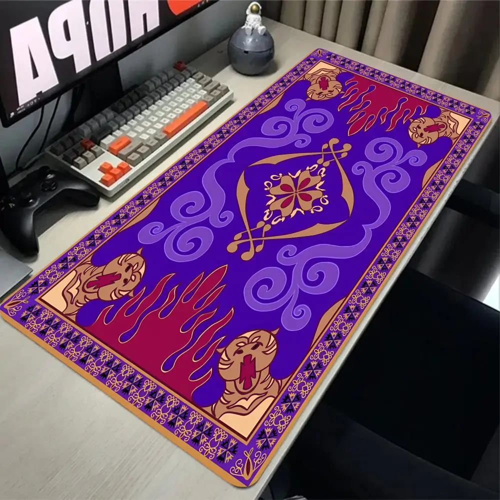 Persian Mouse Pad Gaming Large magic carpet Anti-slip Rubber Kawaii mat Girl Computer Gamer Desk Mat Black Large Gaming Mousepad