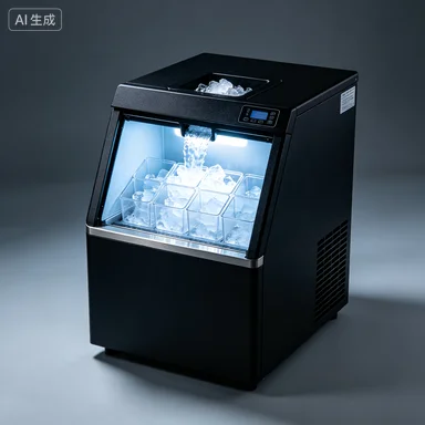 Desktop Automatic Ice Machine 120KG/24h Chewable Pebble Ice Cube Maker with Auto Dispensing for Wholesale