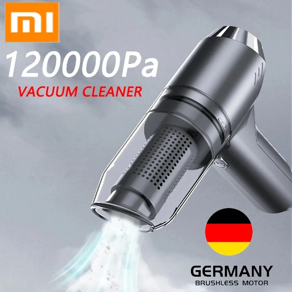 Xiaomi Mijia 120000Pa Car Vacuum Cleaner Wireless Portable Powerful Cleaning Machine Auto Robot Car Accessories Home Appliance