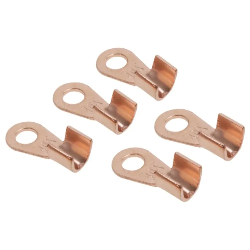 OT Type Wire Terminal Solid Copper Red Copper Open Mouth Cable Bare Nose Lugs Round Lug Circular Crimping Terminal Wire Wiring