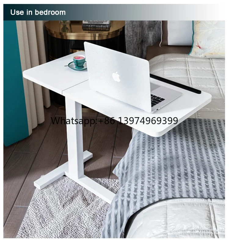 Modern Reciprocate Study Desk for  Sofa Computer  Adjustable Height Bed Side Desk