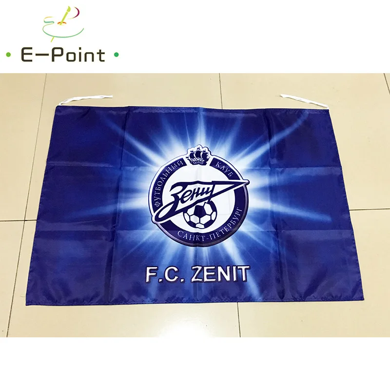 FC Zenit St Petersburg Flag 2x3ft (60x90cm) 3x5ft (90x150cm) Decoration Banner for Home and Garden