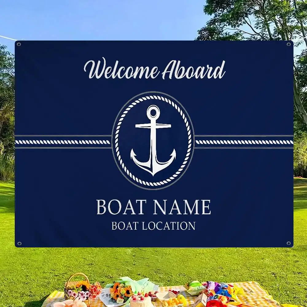 Rudder Compass Advanced Printing Commercial Advertising Flag Company Party Banner
