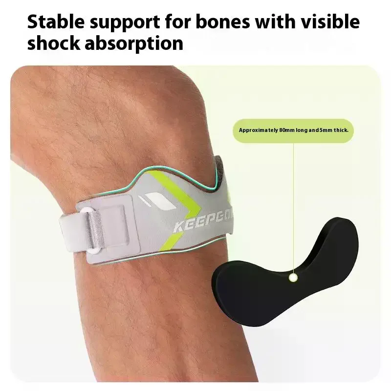 حزام دعم وتر الرضفة، دعامة الركبة المثبتة لفرقة الرضفة القابلة للتعديل لالتهاب الأوتار وكرة السلة والكرة الطائرة والقرفصاء #3