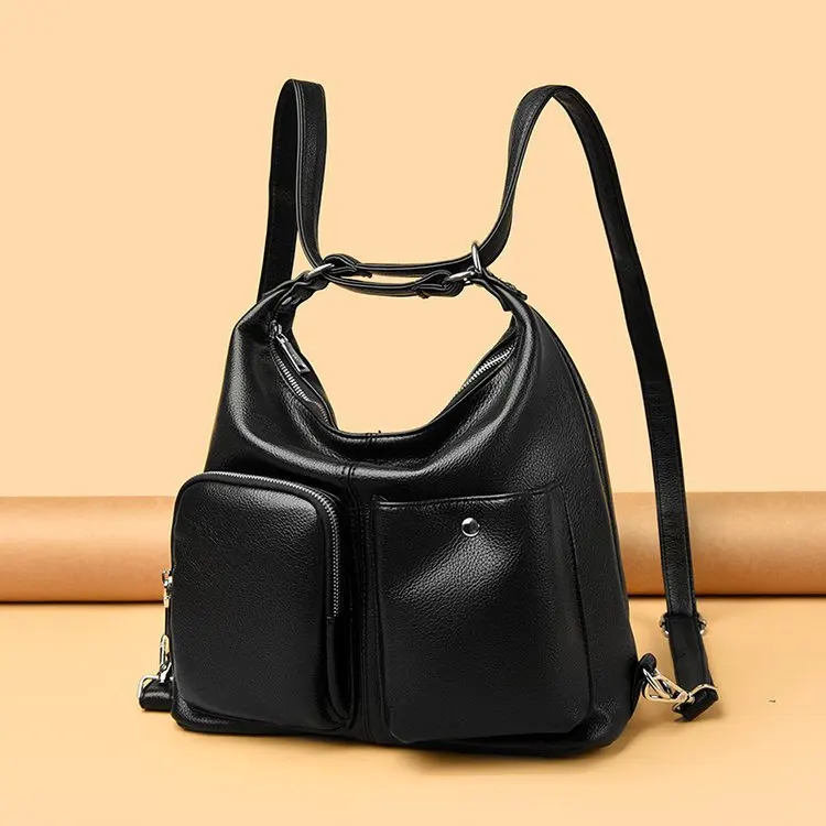 

New Niche Handbag Women's Foreign Style Multi-pocket Shoulder Bag Fashion Backpack Popular