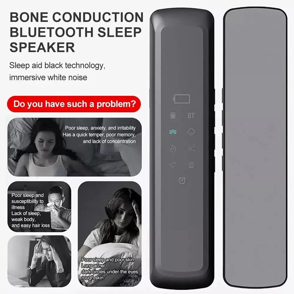 

Портативная Bluetooth-колонка с белым шумом для улучшения сна, поддержка TF-карт, звуковая панель с костной проводимостью, стерео басы