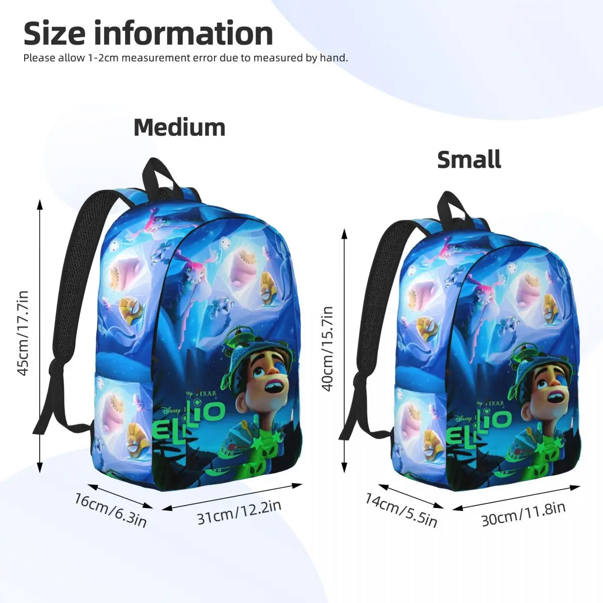 Elio Ooooo & Glordon Cute Group Zaino fresco Regalo Studente Escursionismo Viaggio 2025 Zaino per cartoni animati per uomo Donna Borsa a tracolla per college