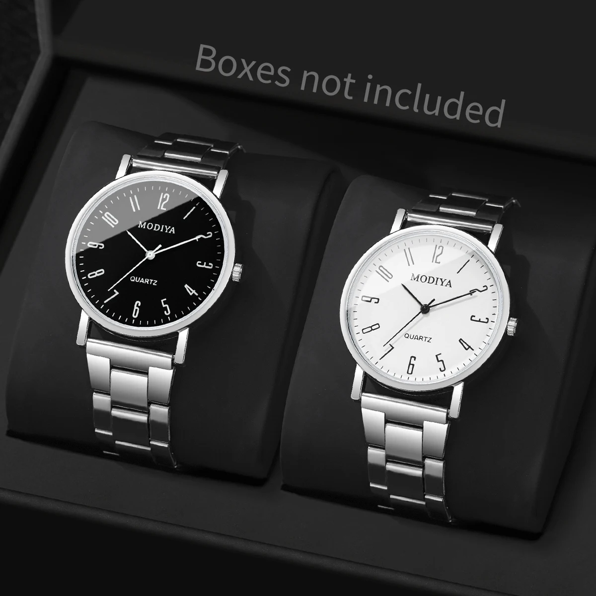 2PCS/Set Men Business Watches Fashion Analog Quartz Watch Reloj Hombre（Without Box）