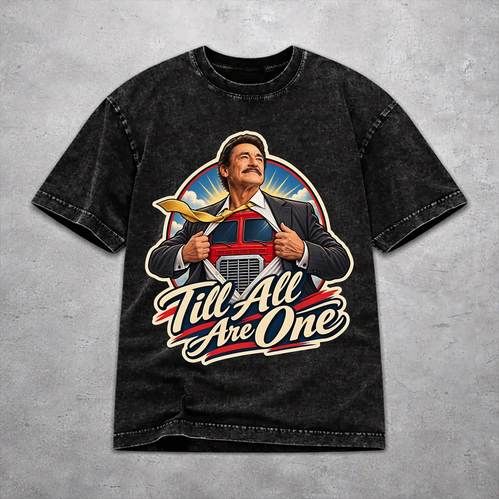 Retro Men Women Peter Cullen RIP Tee Shirt Washed Style  T Shirts Clothing