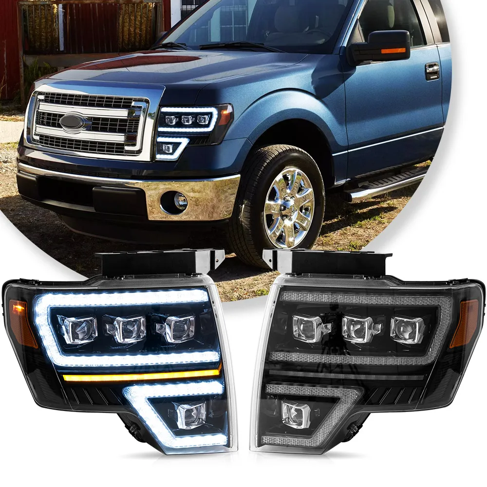 

VLAND Auto LED Light for car Head Lamp FOR FORD F150 FULL LED HEADLIGHTS 2009-2014 h7 LED h7 Luces LED 12v