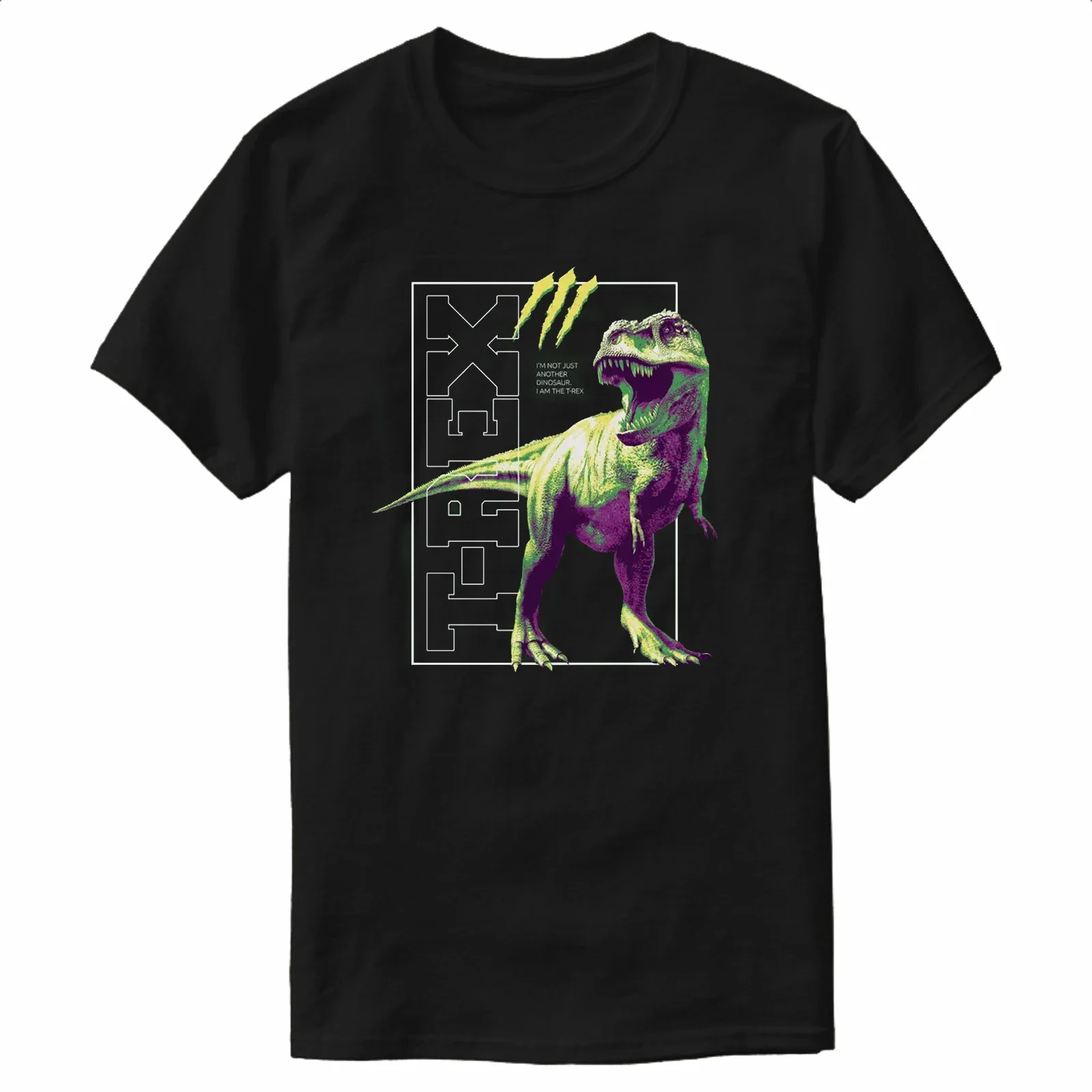 

T-Rex Dinosaur Tyrannosaurus Rex T-Shirt 100% Cotton O-Neck Summer Short Sleeve Casual Mens T-shirt Size S-3XL