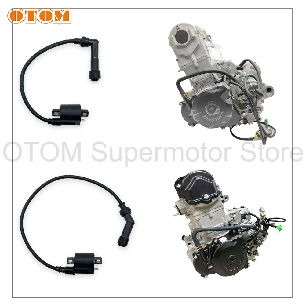 Motorcycle ZS194MQ-2 Ignition Coil High Pressure Coil Standard or Slanted Cylinder Head For ZONGSHEN NC450 Engine AVANTIS Parts