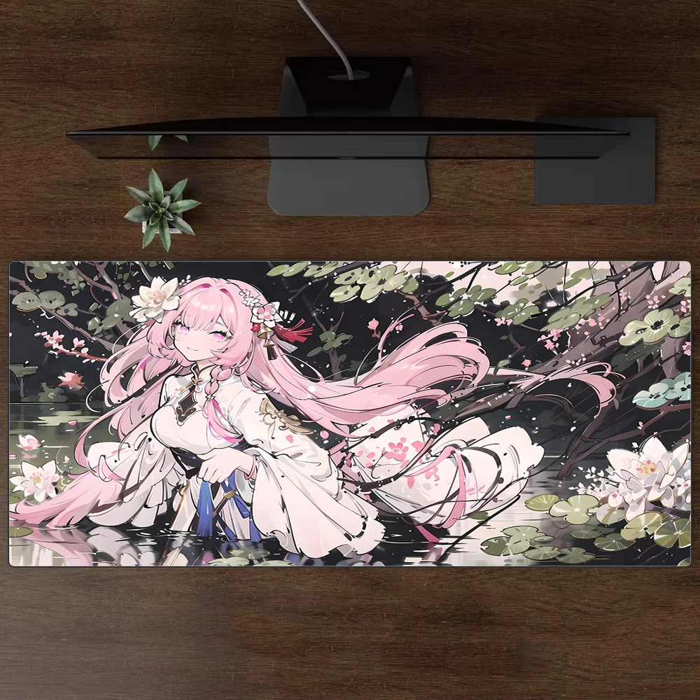 

E-Sports Mouse Pad Elysia Peripheral Table Pads Desk mat Extra Large Soft Gaming Accessories Keyboard Pad Honkai Impact 3