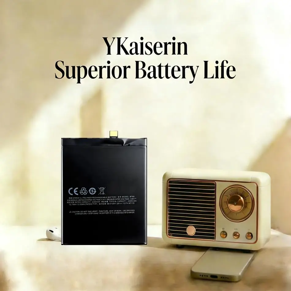 

Экологичная батарея для мобильного телефона Meizu Meizy Pro 6 Plus M686 M686G M686Q BT66 с быстрой зарядкой, 3400 мАч