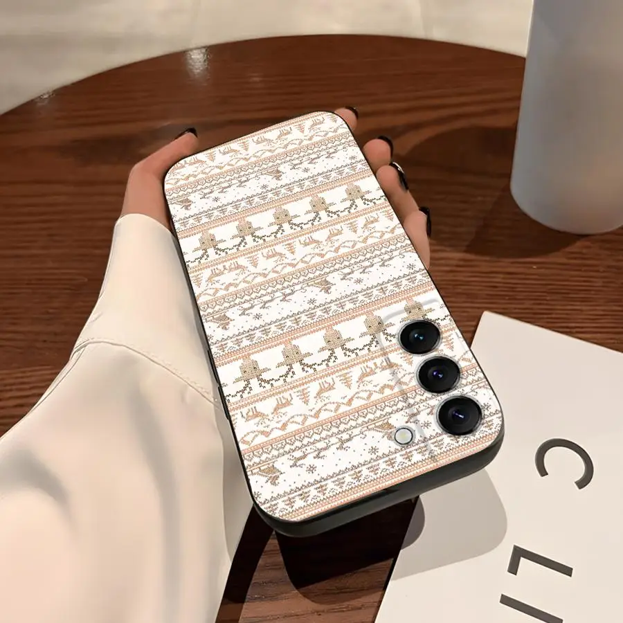 Soft Back Phone Cover Case for Samsung Galaxy S23 FE S24+ S24 Plus S25+ S22 S9 S21 S25 Ultra S20 Christmas