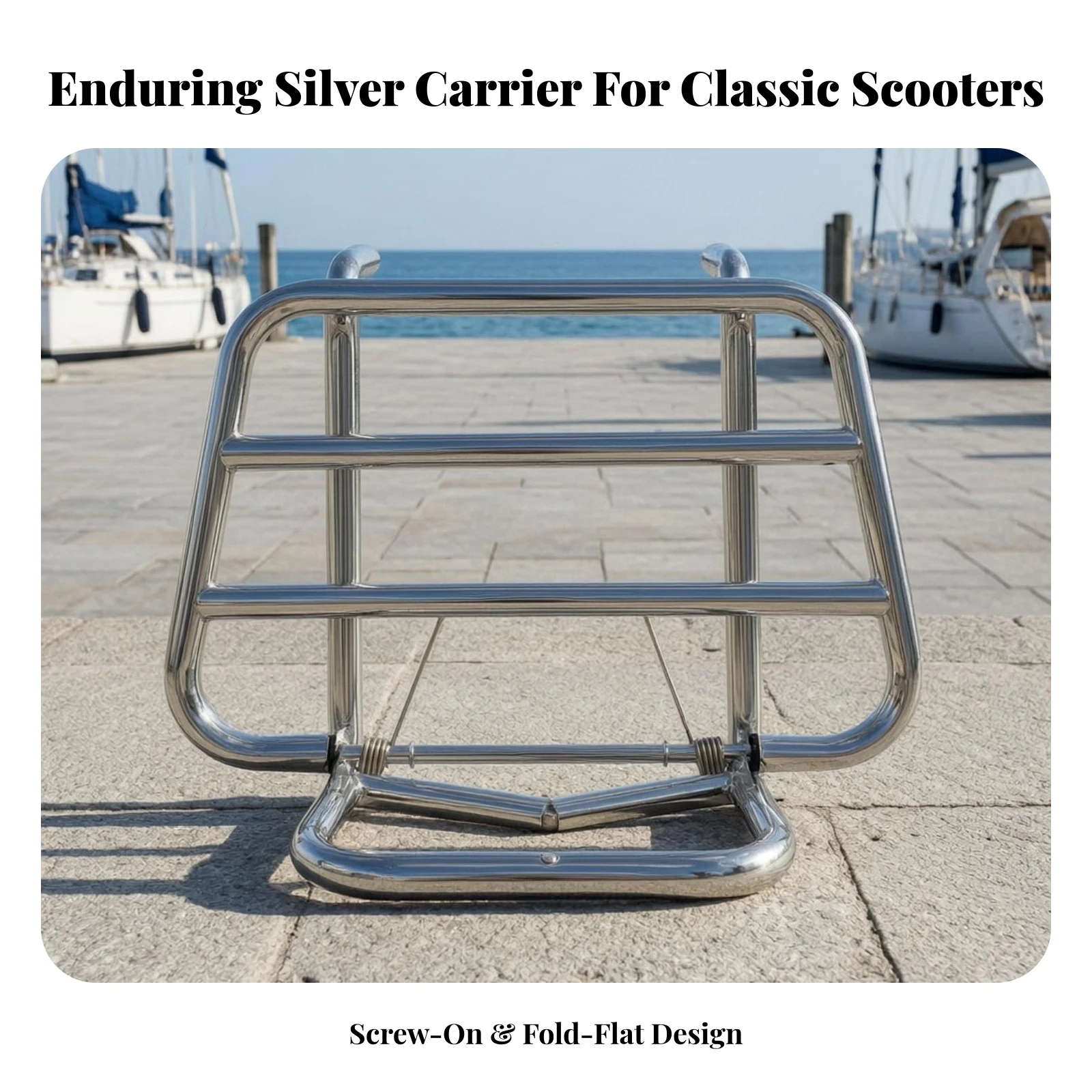 Front Luggage Rack with Mounting Hardware Easy to Install Front Luggage Rack Long-Lasting Corrosion-Resistant for Commuters