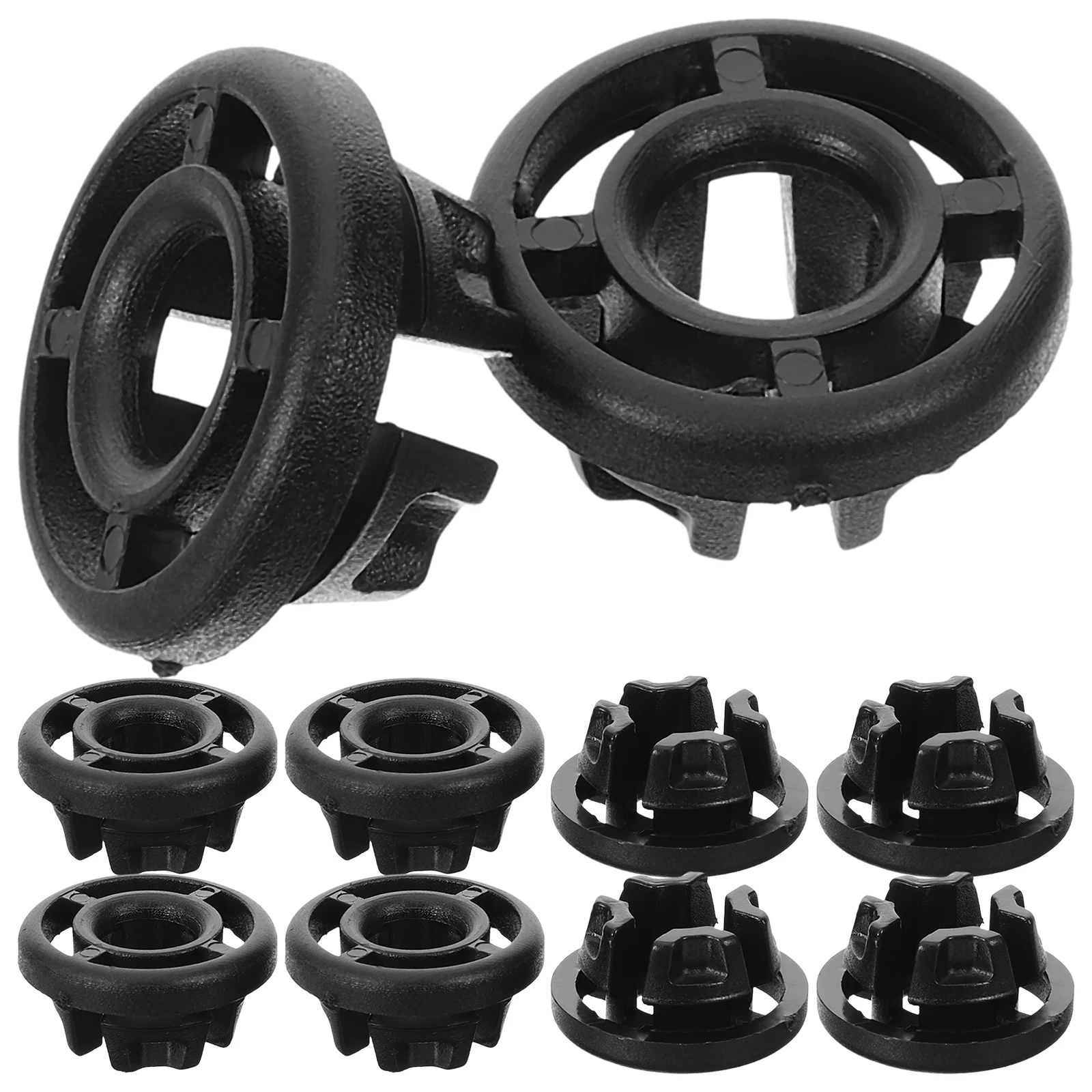 

50 Pcs Hood Prop Rod Clip Black Buffer Trim Cap Replacement Car Bracket Grommet Absorber Engine Cover Bung Car Exterior