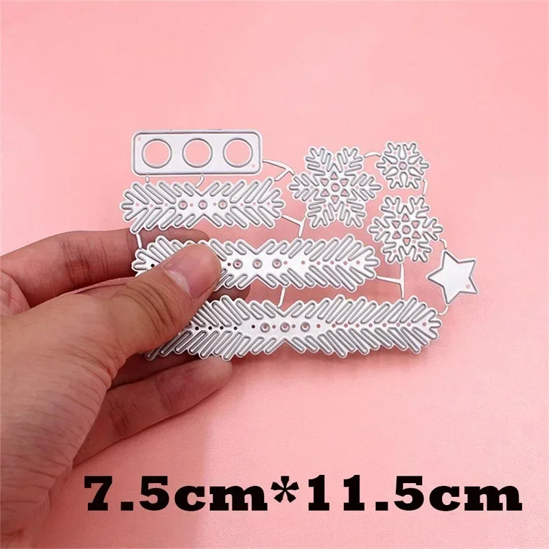 Christmas Tree Metal Die Cutting Dies Scrapbooking Embossing Folder Suit for Stencils Machine Diy Paper Craft Gift Card Making