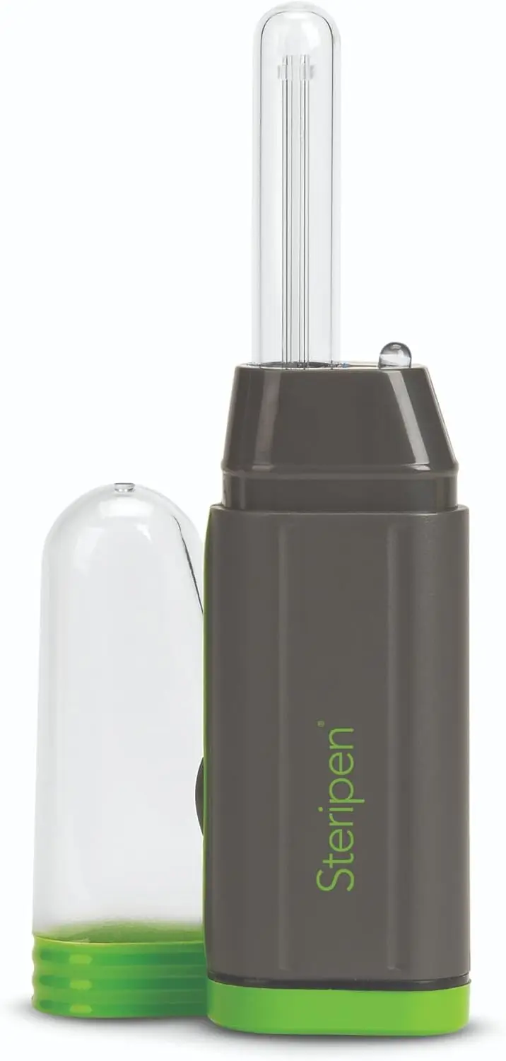

Adventurer Opti UV Personal Water Purifier for Camping, Backpacking, Emergency Preparedness and Travel Black/Green Small